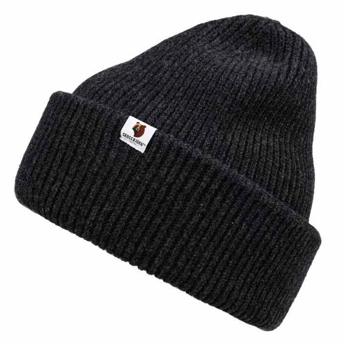 100% Merino vlnená čiapka Arctic - Antracitová