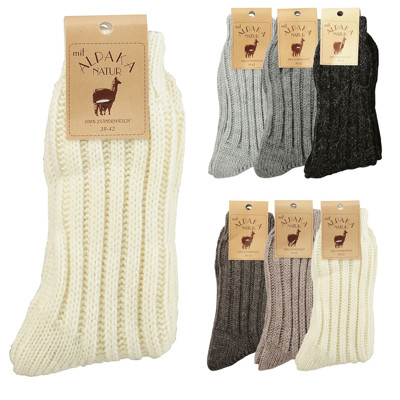 Vlnené ponožky Alpaka + Ovčia vlna - verzia 2 [dámske]