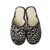 Chlpaté papuče s leopardím vzorom biele [dámske]