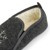 Čierne nízke vlnené papuče plstené - vločka [dámske]